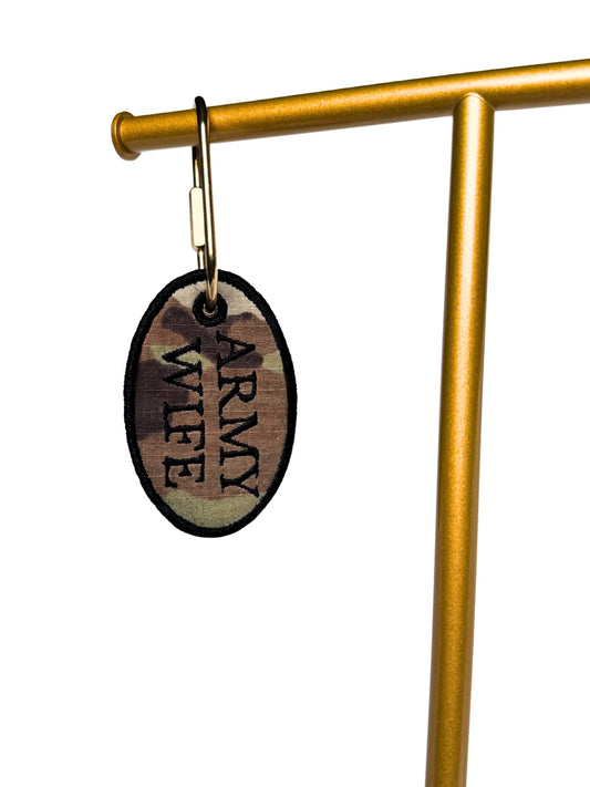 Personalized Military Bag Tag | Made From Authentic Retired Army Uniforms